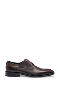 Derrek leather derbies - Dark Brown