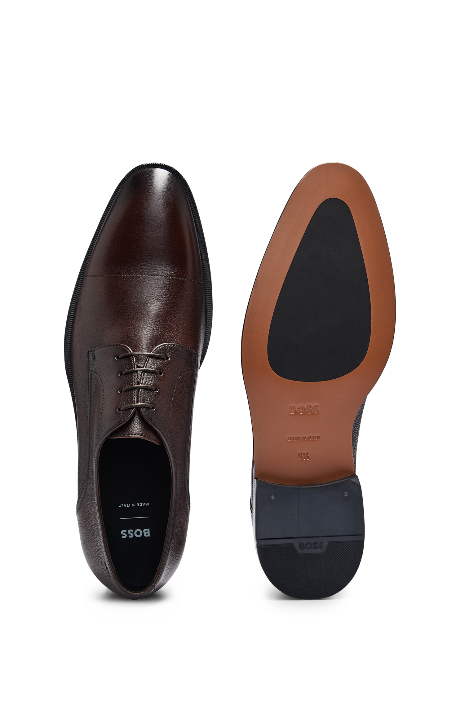 Derrek leather derbies - Dark Brown