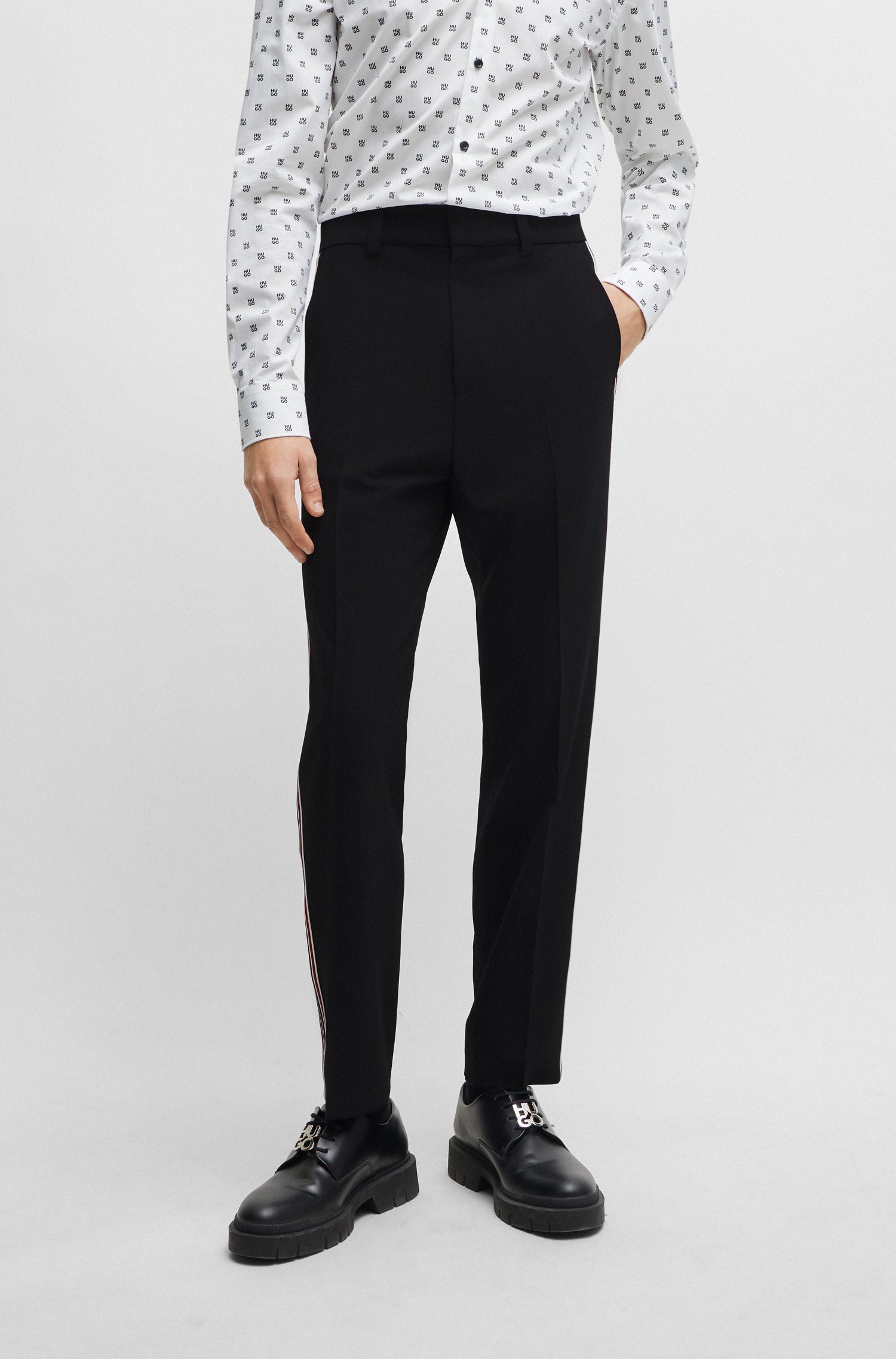 Ulan wool suit - Black