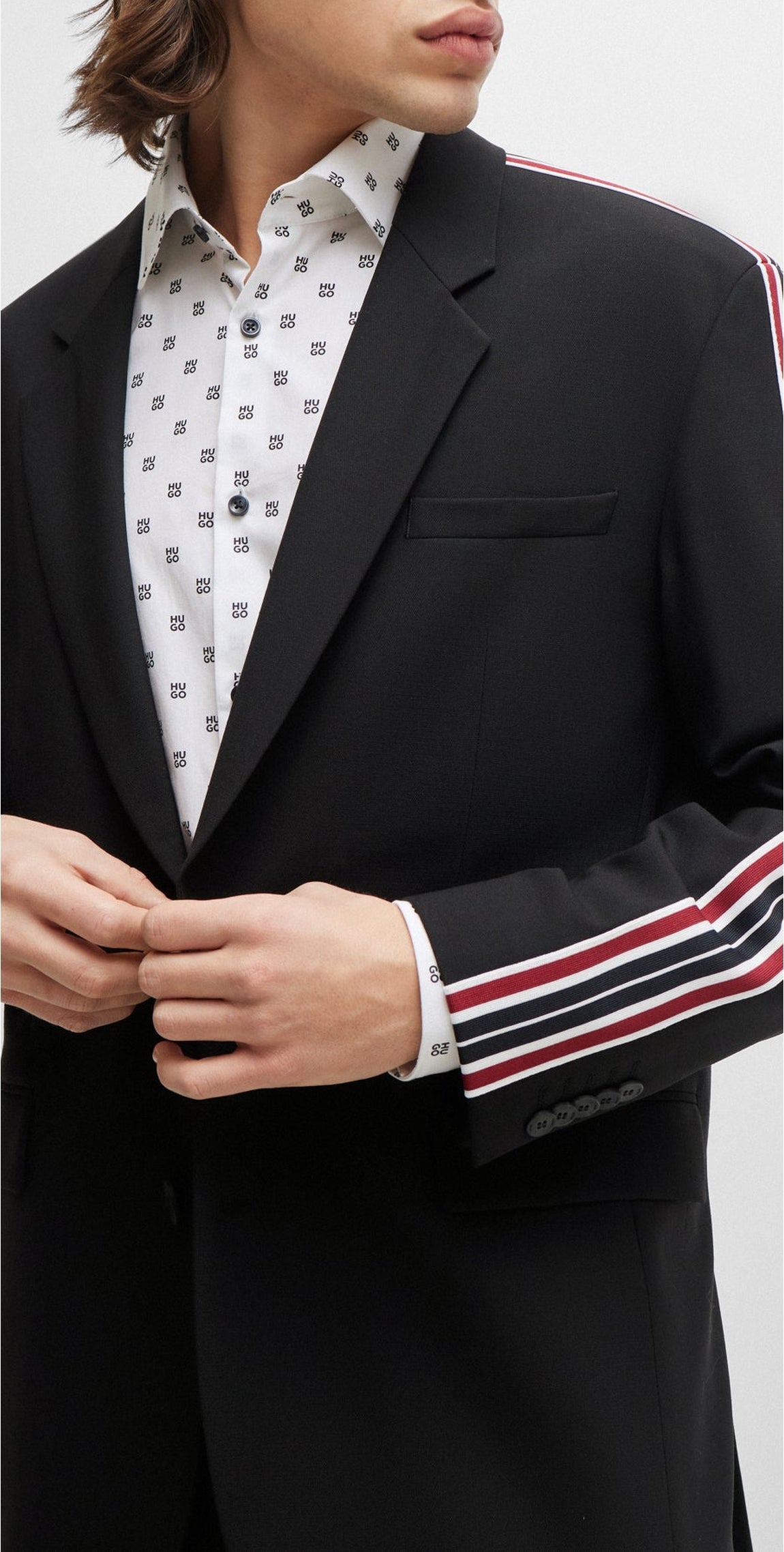 Ulan wool suit - Black