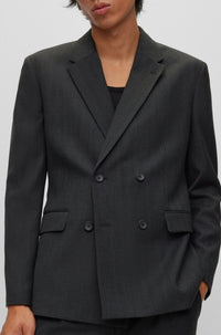 Costume deux pièces Kris en laine mélangée - Charcoal