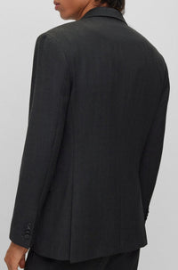 Costume deux pièces Kris en laine mélangée - Charcoal