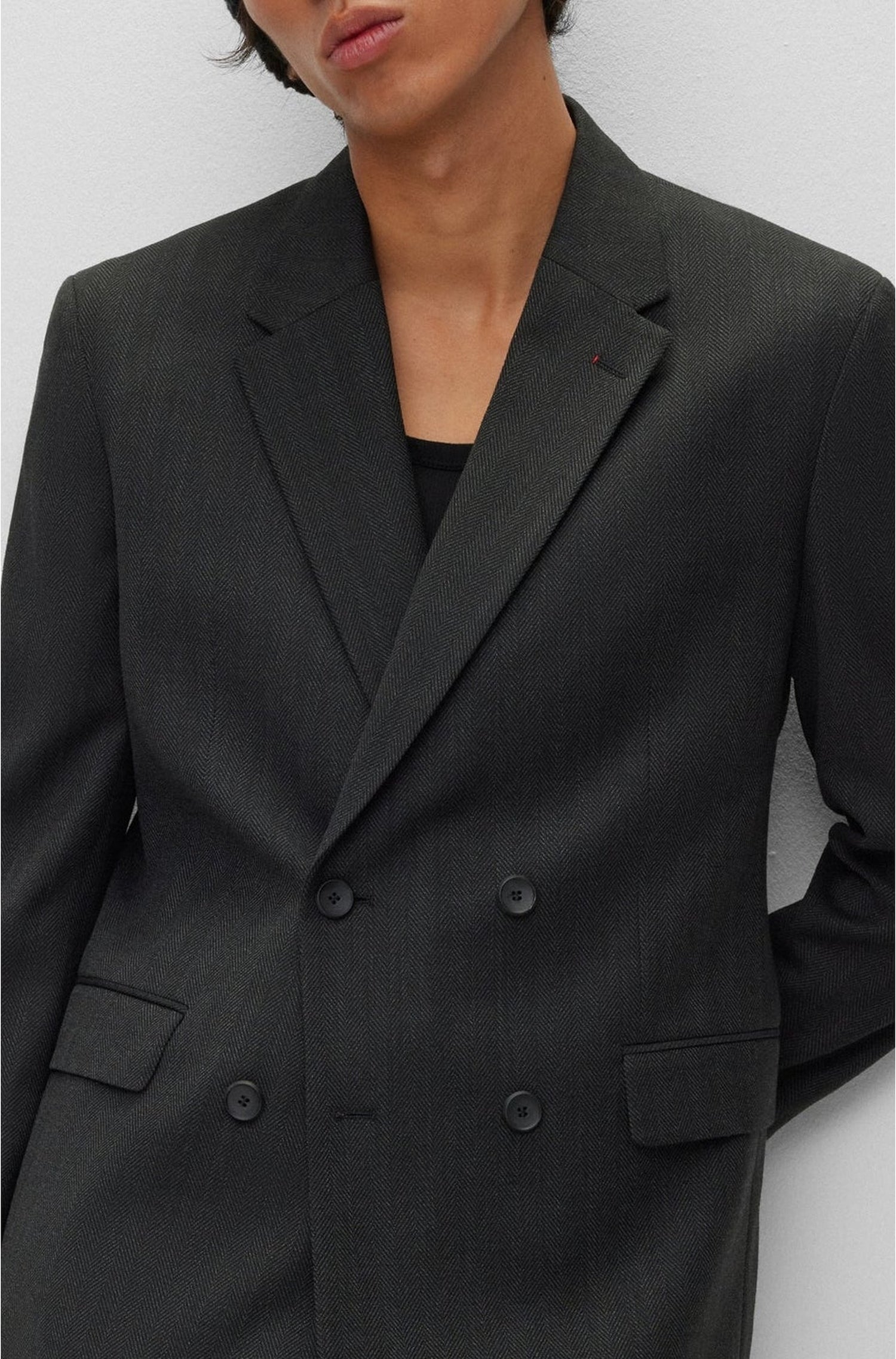 Costume deux pièces Kris en laine mélangée - Charcoal