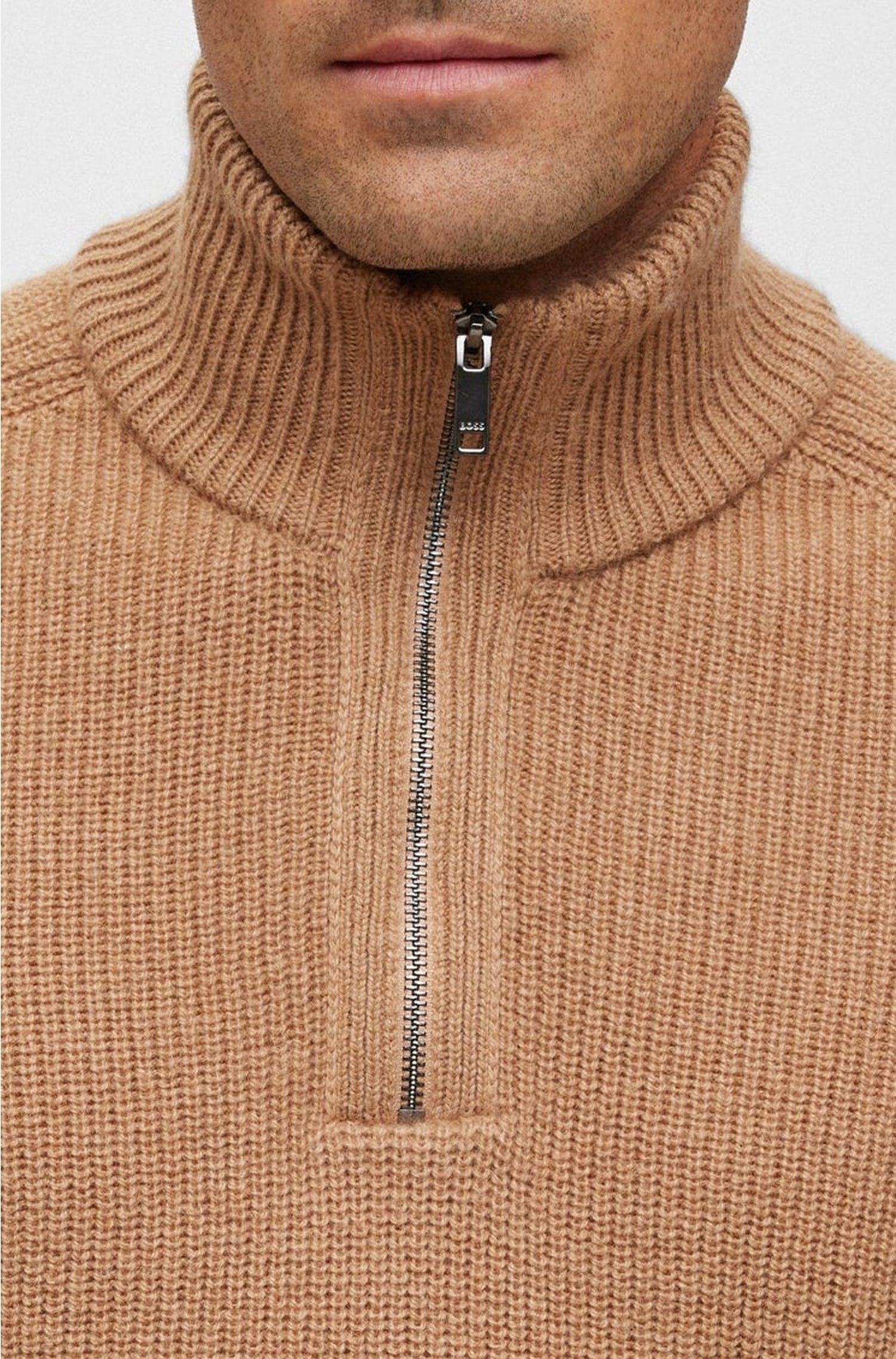 Pull zippé Manto - Medium Beige