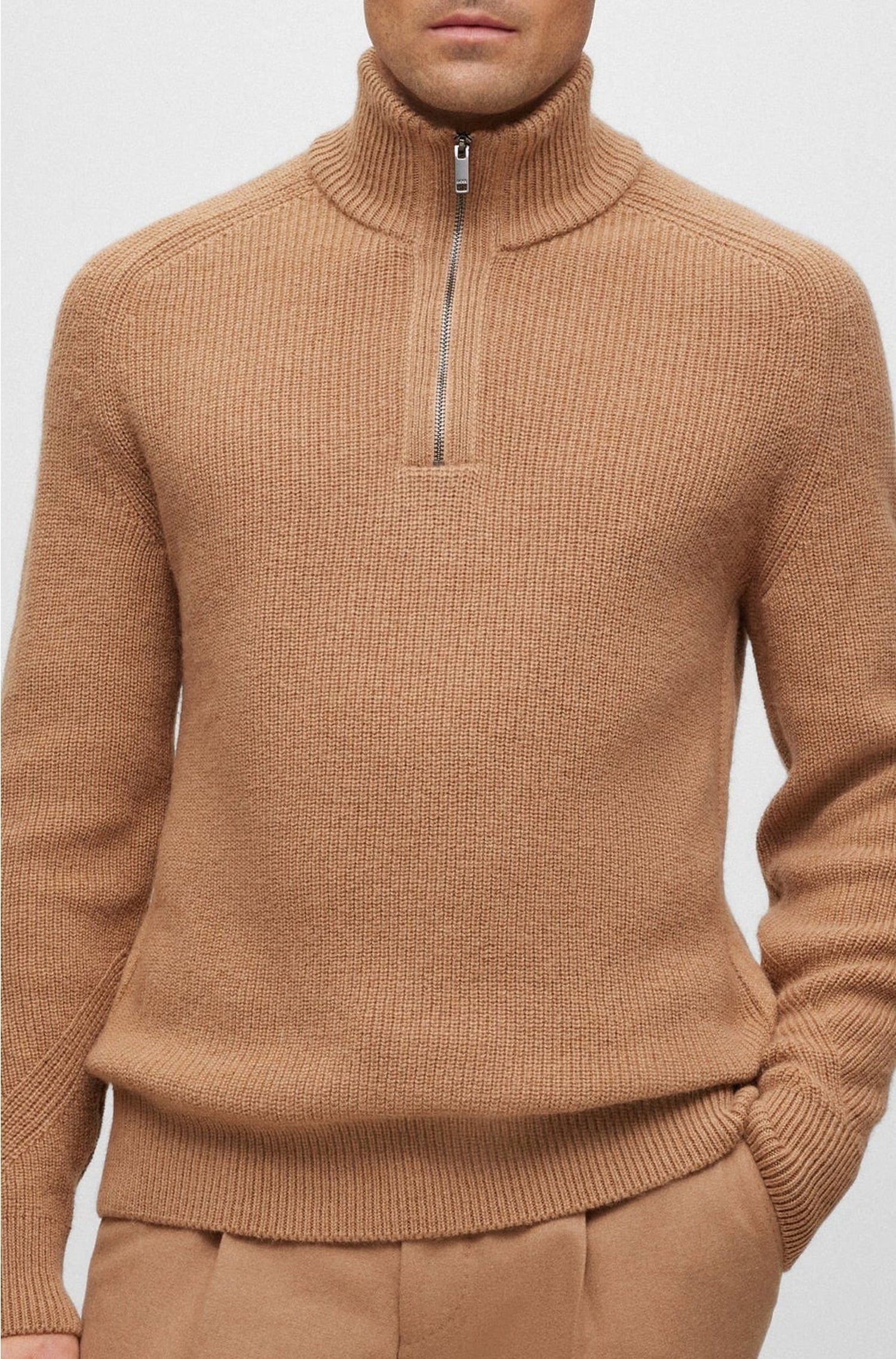 Pull zippé Manto - Medium Beige