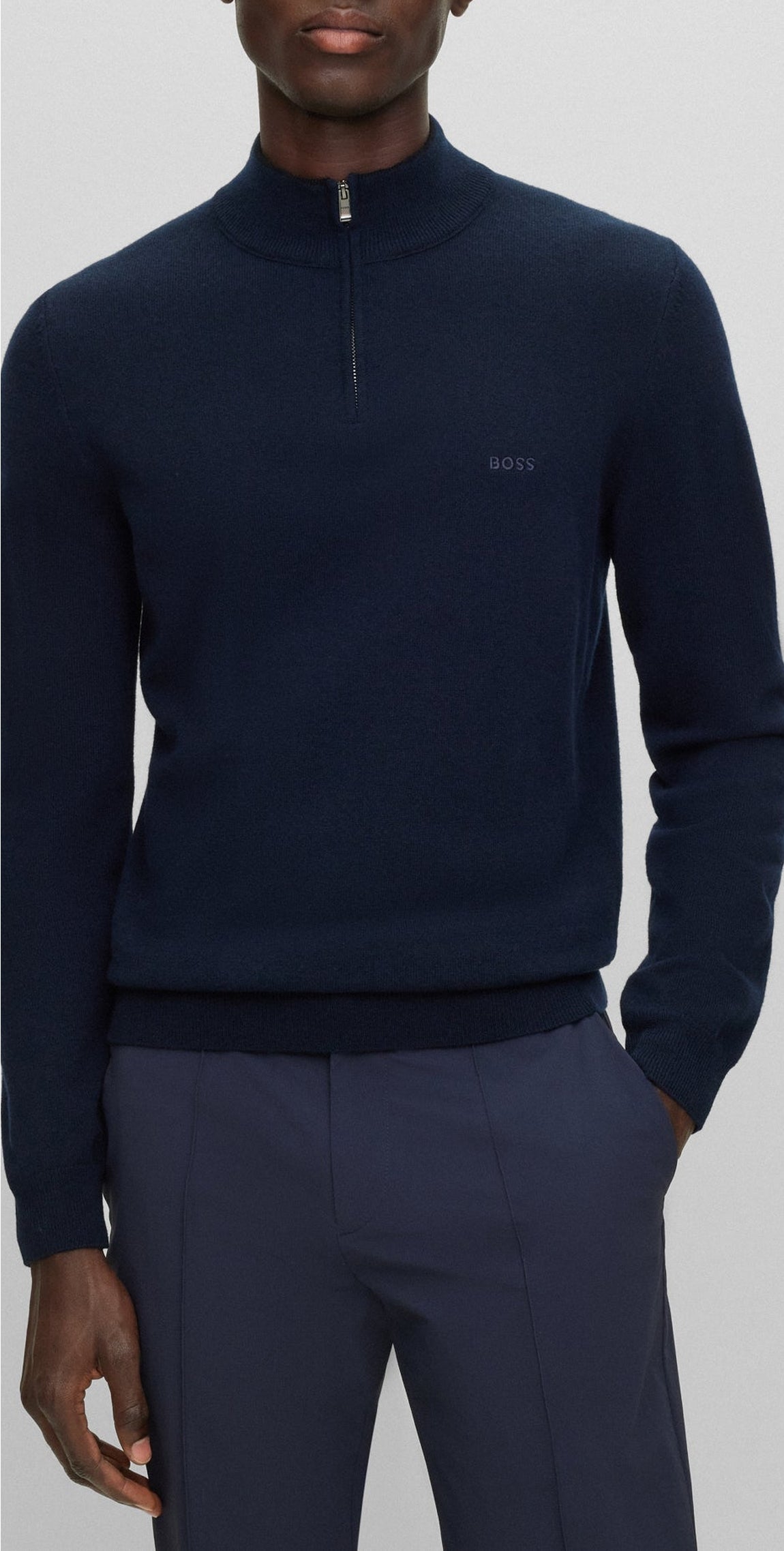 Marlo jumper in wool - Dark Blue