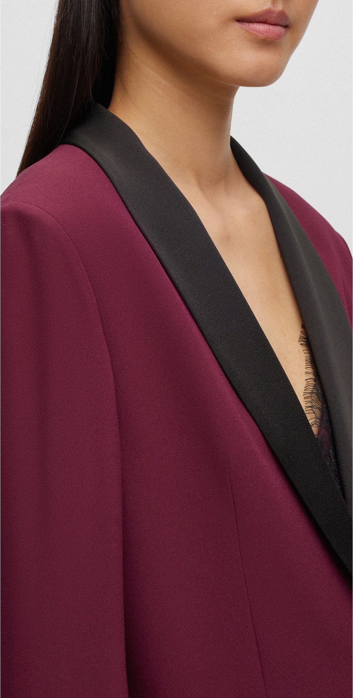 Oversized Jikela blazer - Open Red