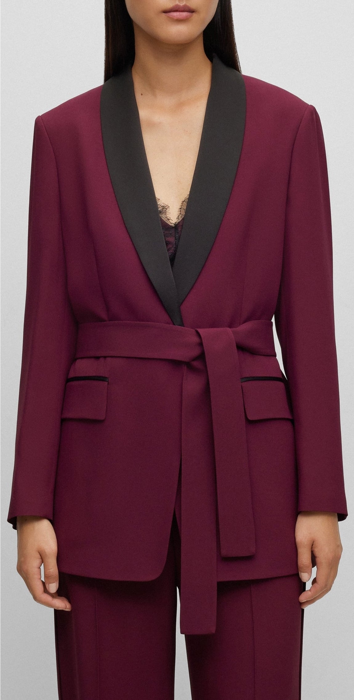 Oversized Jikela blazer - Open Red