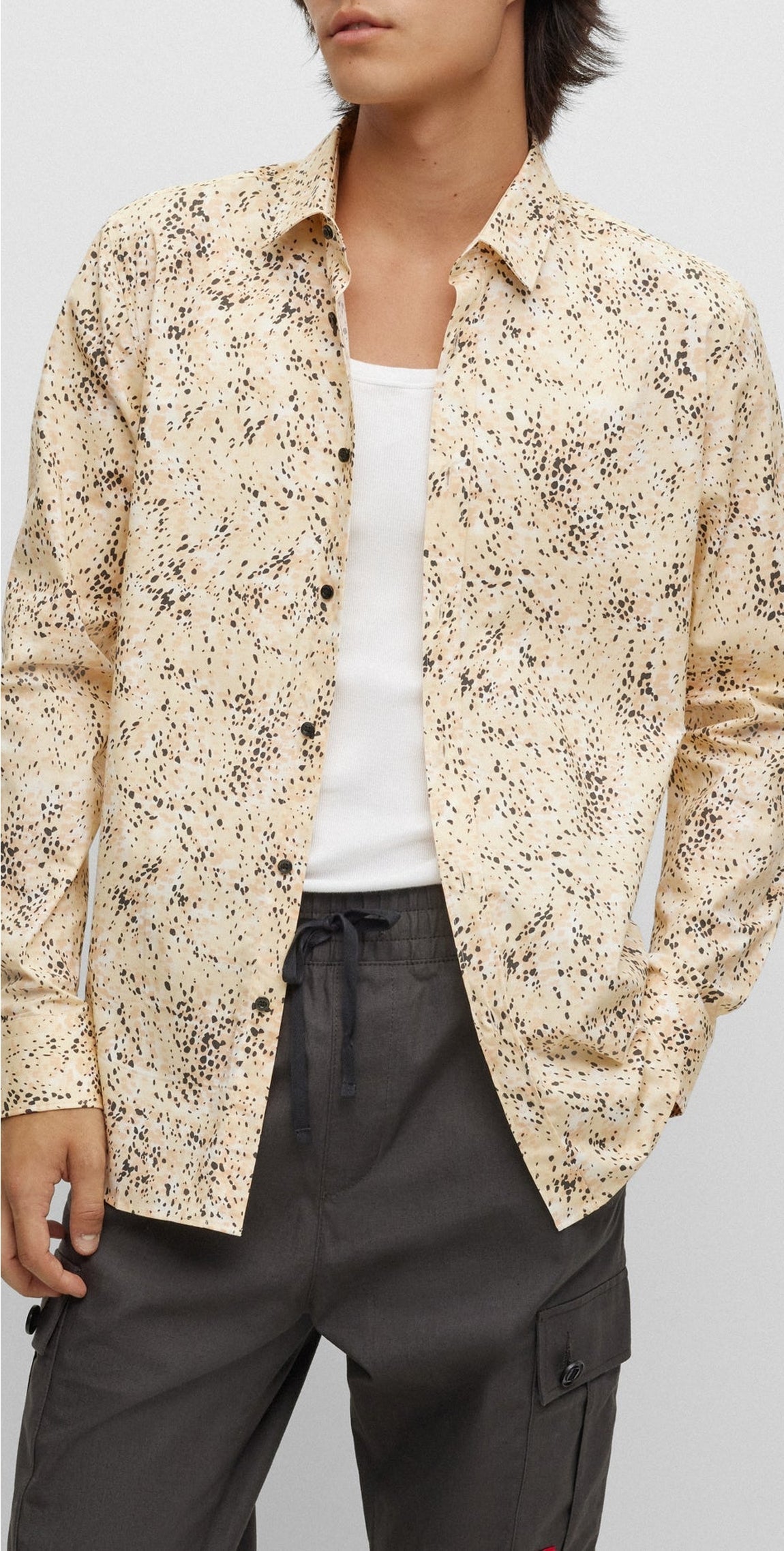 LIGHT BEIGE // BUSINESS SHIRTS ELISHA02