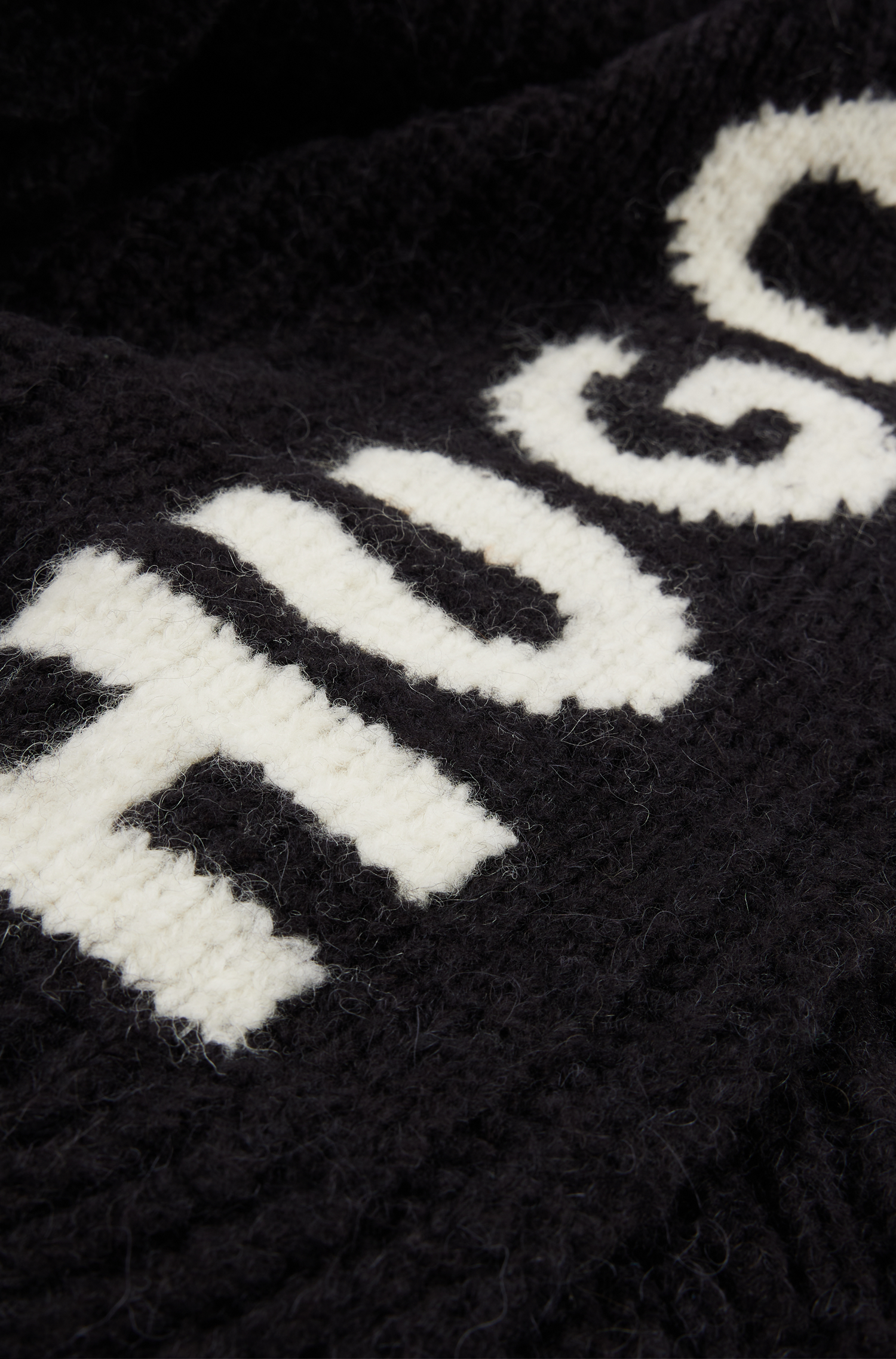 Slogues wool scarf - Black
