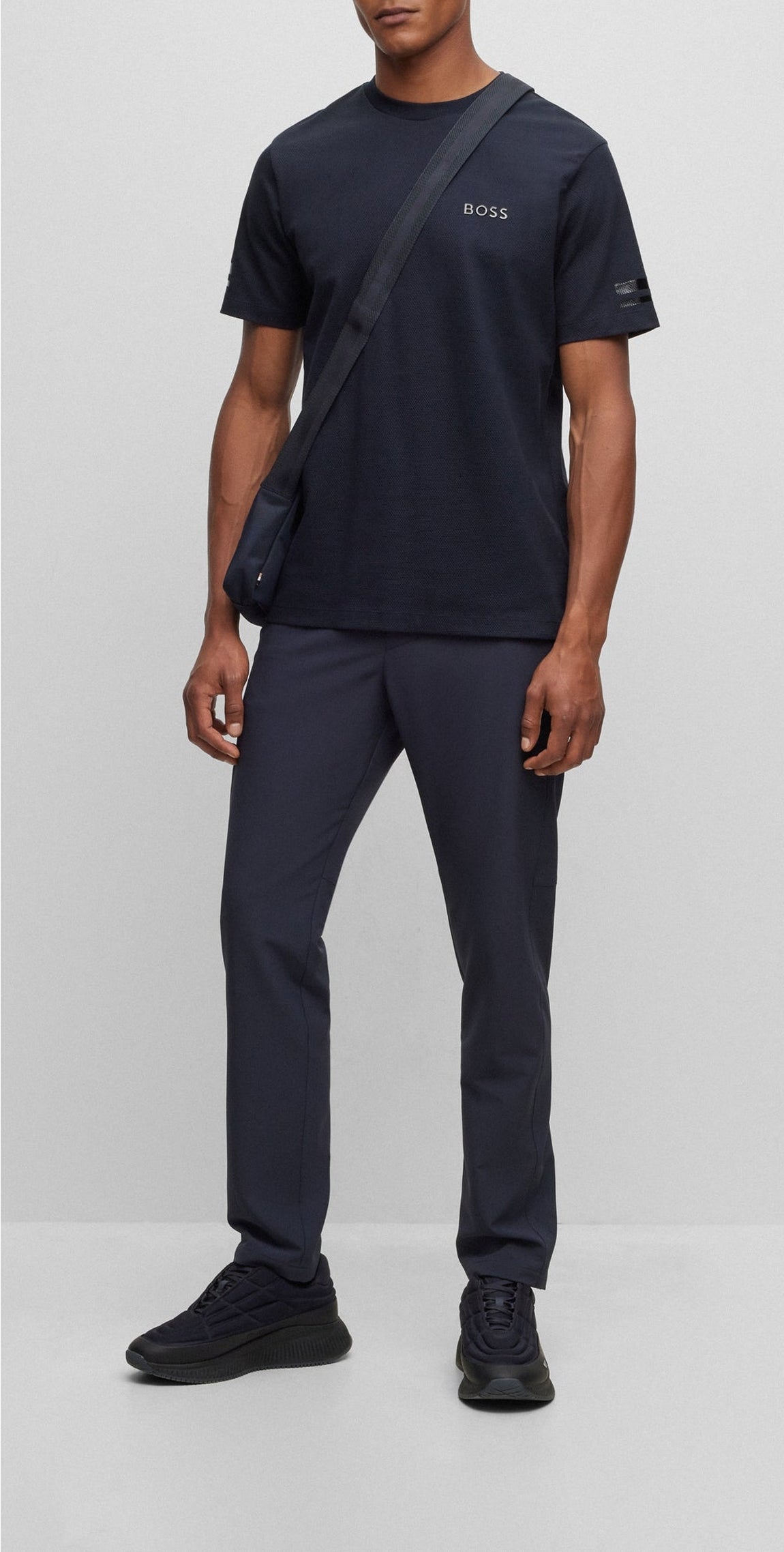 Plain round-neck T-shirt - Dark Blue