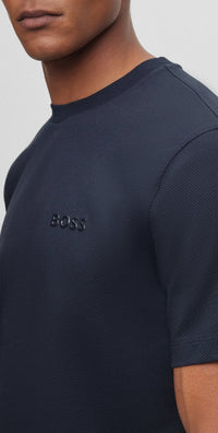 Plain round-neck T-shirt - Dark Blue