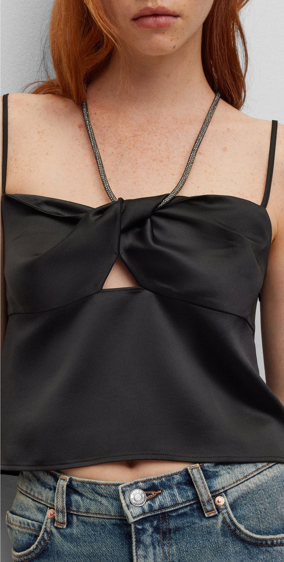 BLACK // CASUAL TOPS CRYSTALI-1