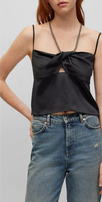 BLACK // CASUAL TOPS CRYSTALI-1
