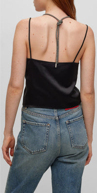 Crystali strapless top - Black