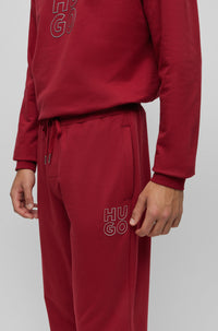 Drawstring jogging trousers - Dark Red