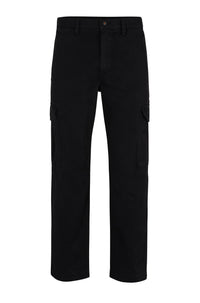 BLACK // CASUAL TROUSERS SISLA-5-CARGO