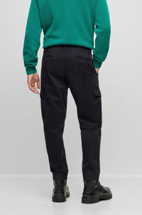 BLACK // CASUAL TROUSERS SISLA-5-CARGO