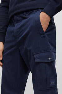 DARK BLUE // CASUAL TROUSERS SISLA-5-CARGO