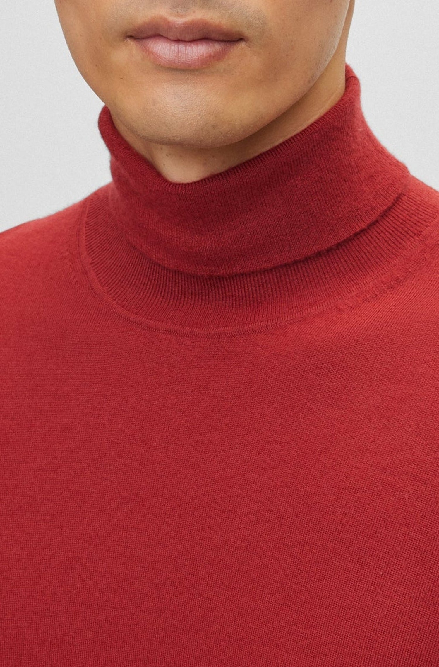 Pull Bernardo à col roulé en cachemire - Medium Red