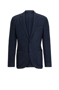 Blazer Heston en soie - Dark Blue