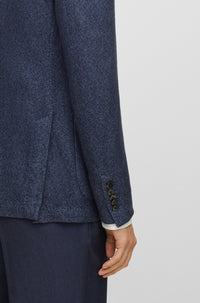Blazer Heston en soie - Dark Blue