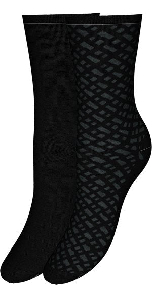 BLACK // CASUAL SOCKS 2P RS MONOGRAM MC W