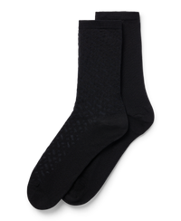 BLACK // CASUAL SOCKS 2P RS MONOGRAM MC W