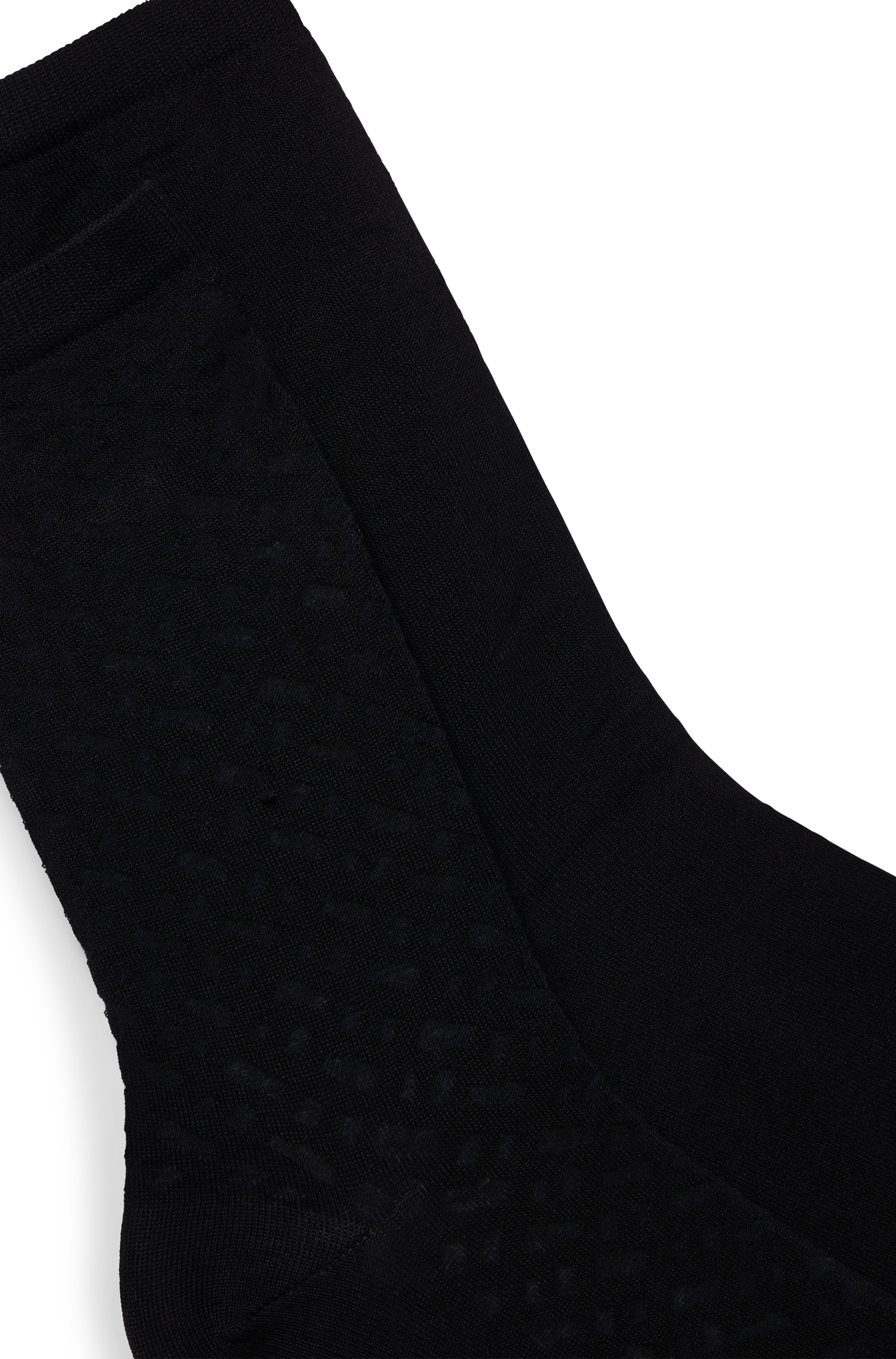 BLACK // CASUAL SOCKS 2P RS MONOGRAM MC W