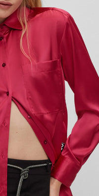 Chemisier Elodina oversize - Medium Pink