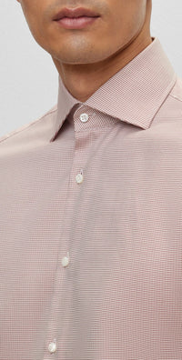 MEDIUM RED // BUSINESS SHIRTS L-HAYS-SPREADB-233