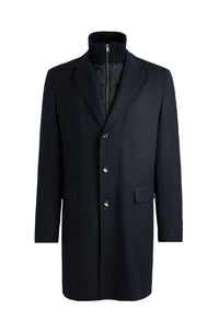 Manteau Hyde en laine - Dark Blue
