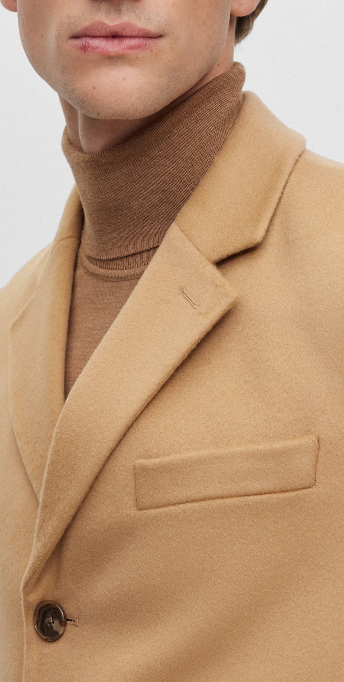 Hyde wool coat - Medium Beige