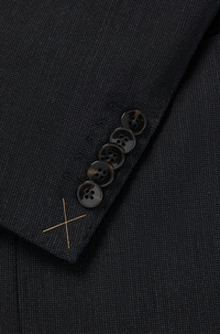 Heston wool suit - Black
