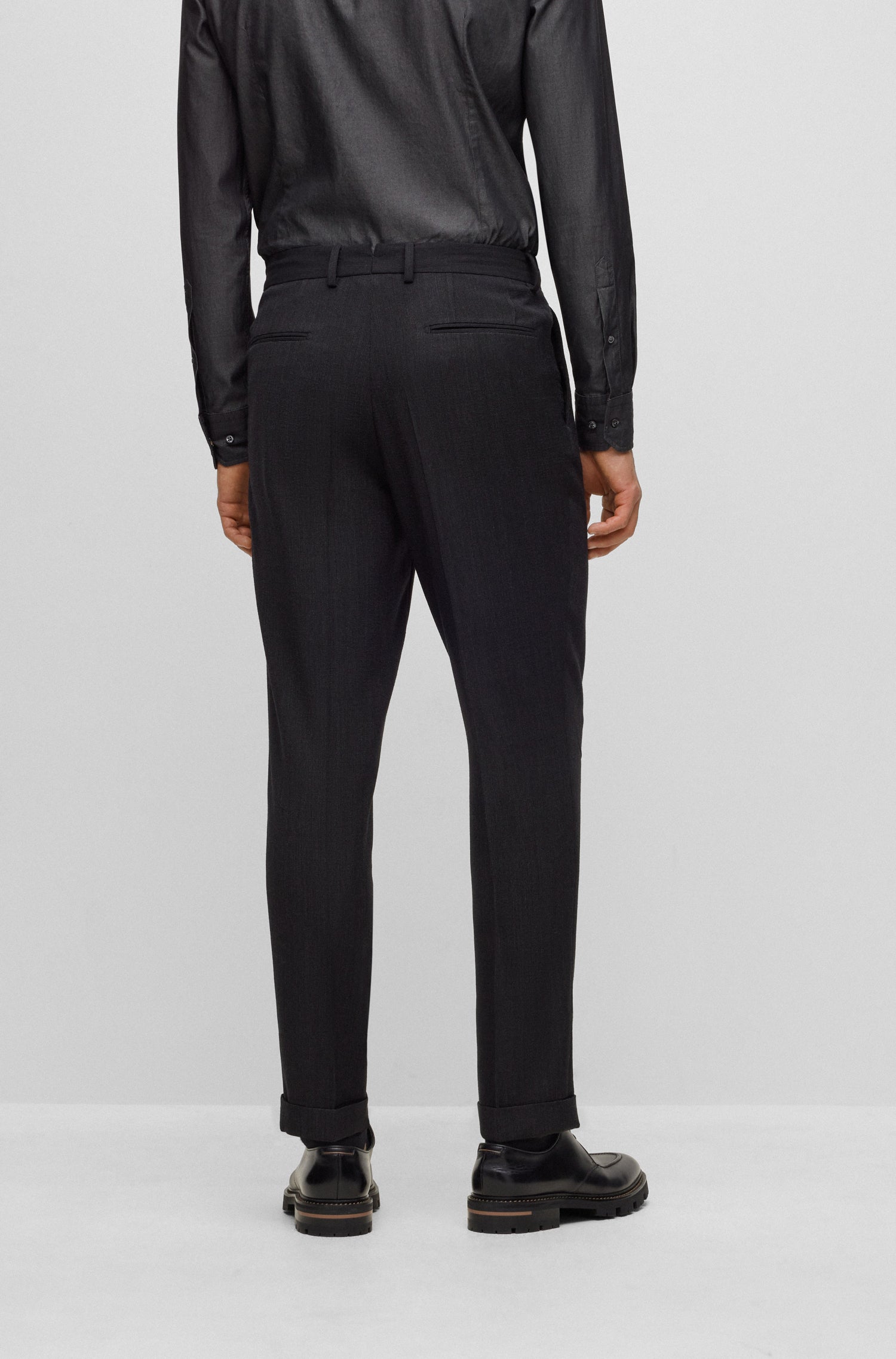 Heston wool suit - Black