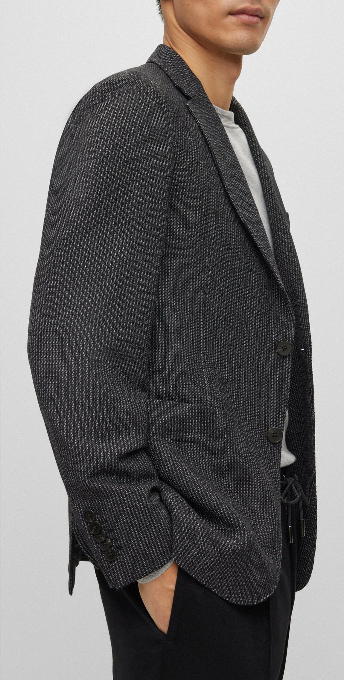 Heston wool blazer - Black