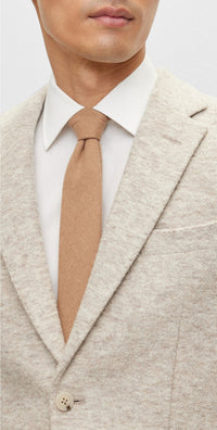 Heston wool blazer - Open Brown