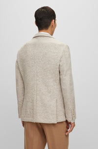 Heston wool blazer - Open Brown