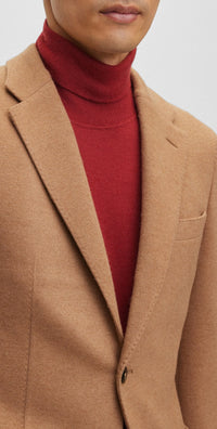 Blazer Heston en cuir - Medium Beige