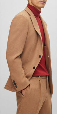 Blazer Heston en cuir - Medium Beige