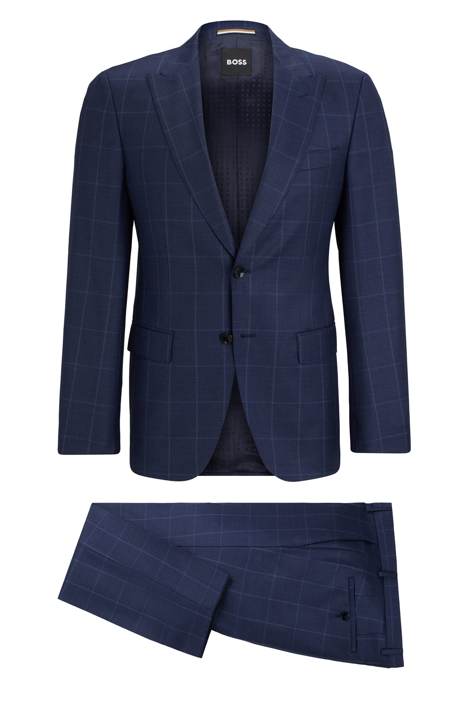 DARK BLUE // SUITS H-HUGE-2PCS-PEAK-232