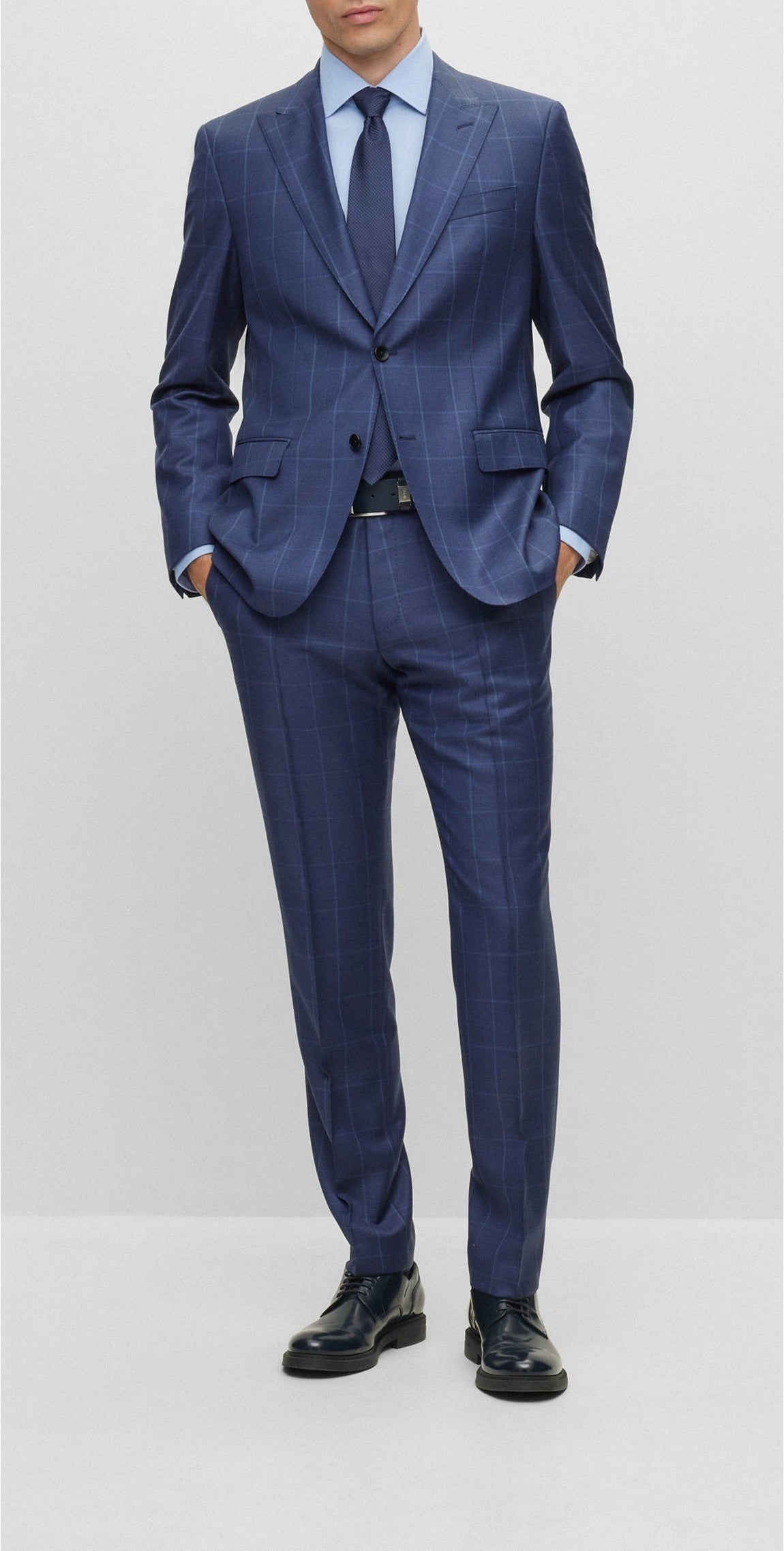 DARK BLUE // SUITS H-HUGE-2PCS-PEAK-232
