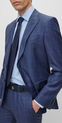 DARK BLUE // SUITS H-HUGE-2PCS-PEAK-232