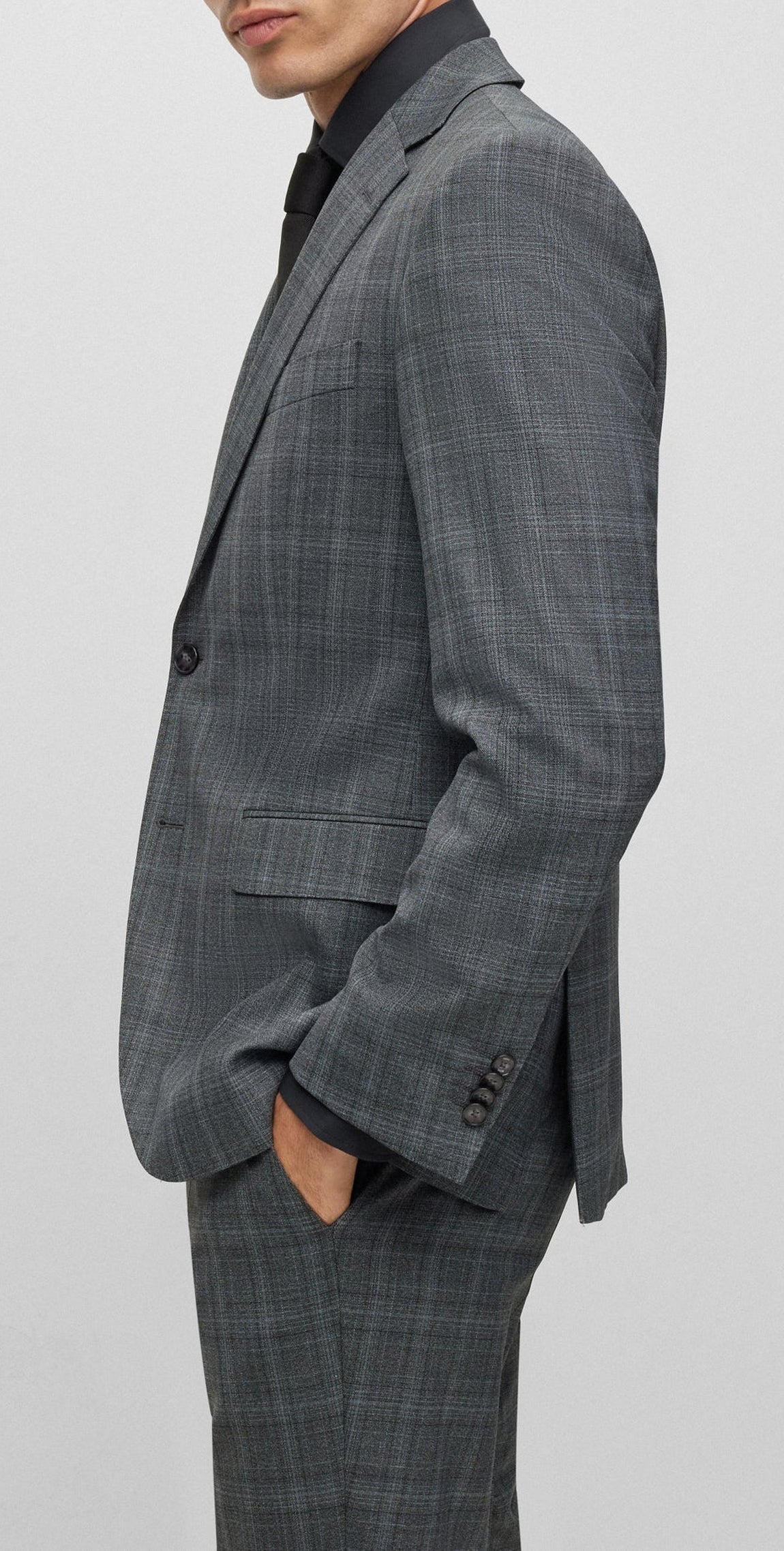 Jeckson wool blend suit - Medium Grey