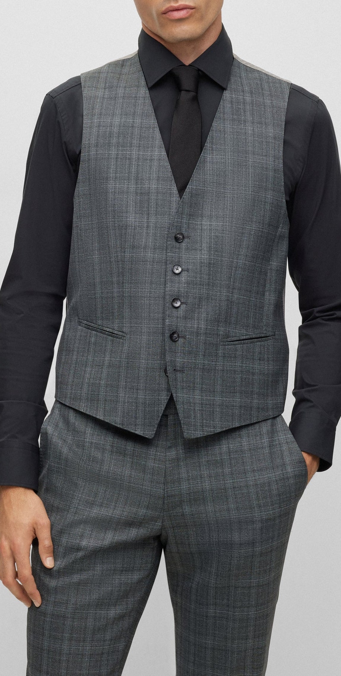Jeckson wool blend suit - Medium Grey