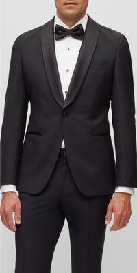 Harvers wool suit - Black