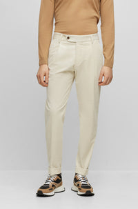 MEDIUM BEIGE // FORMAL TROUSERS H-PERIN-PLEAT-233