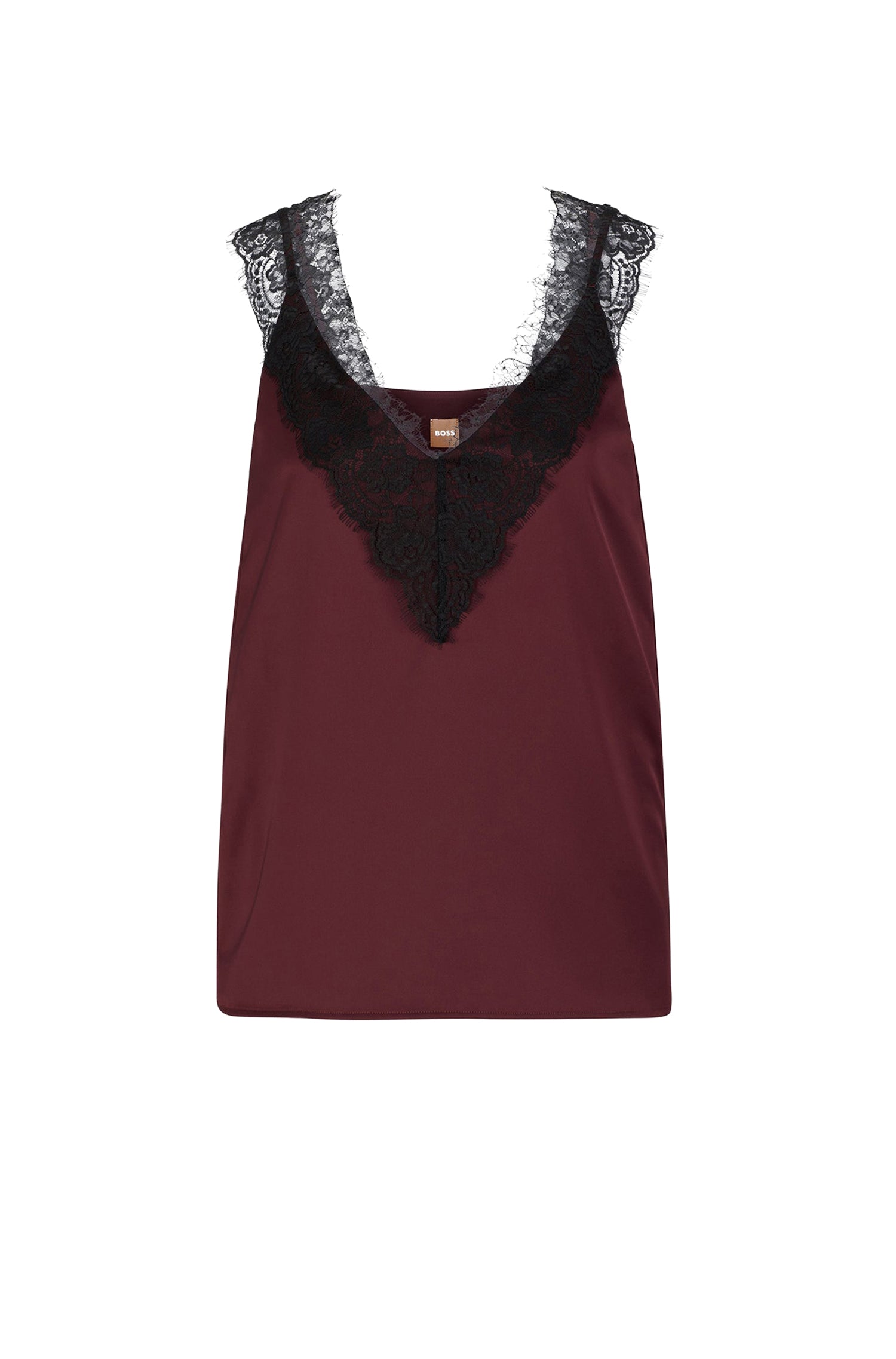 Top Belinga avec dentelle - Open Red