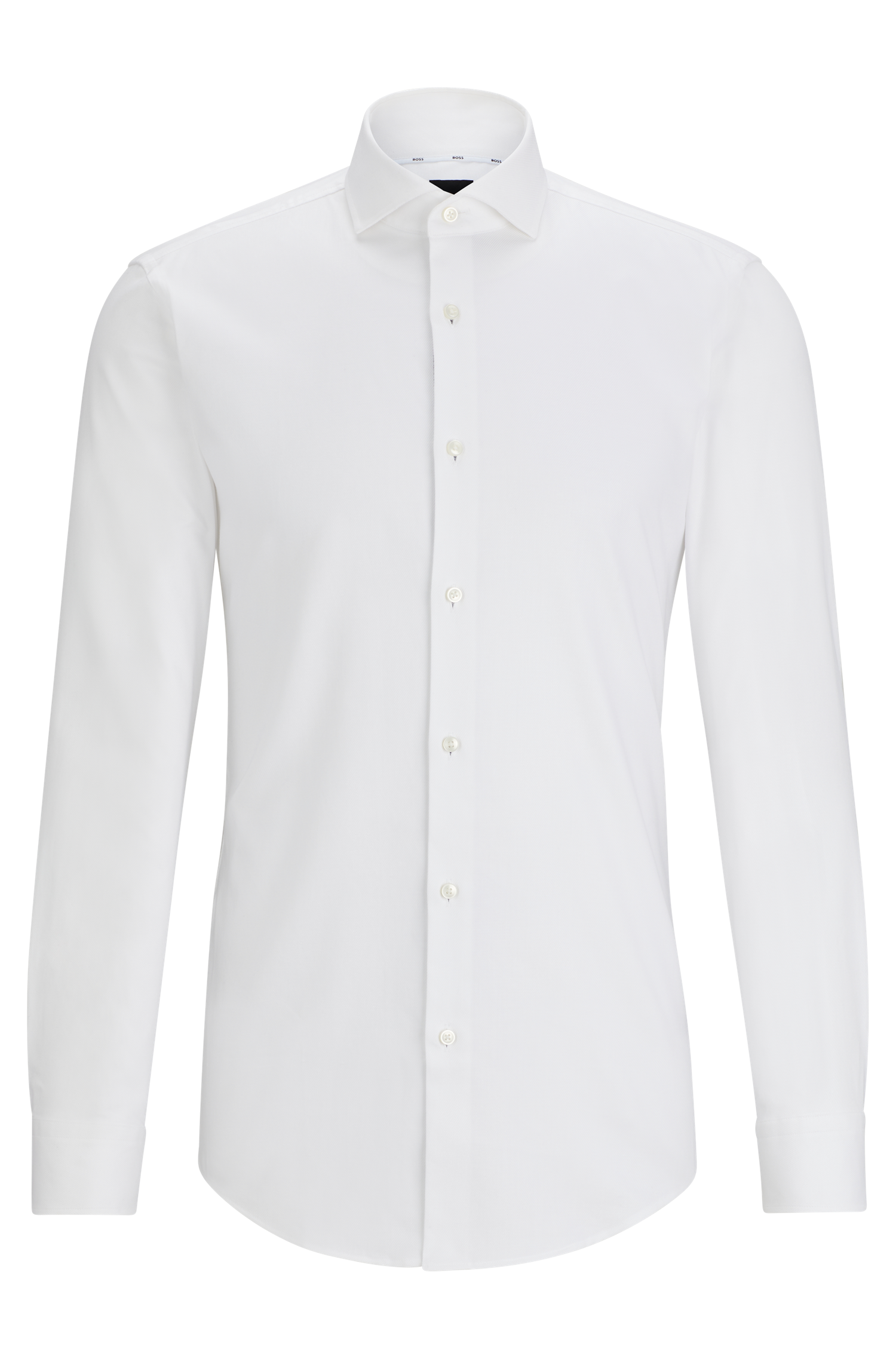 WHITE // BUSINESS SHIRTS H-HANK-SPREAD-C6-233