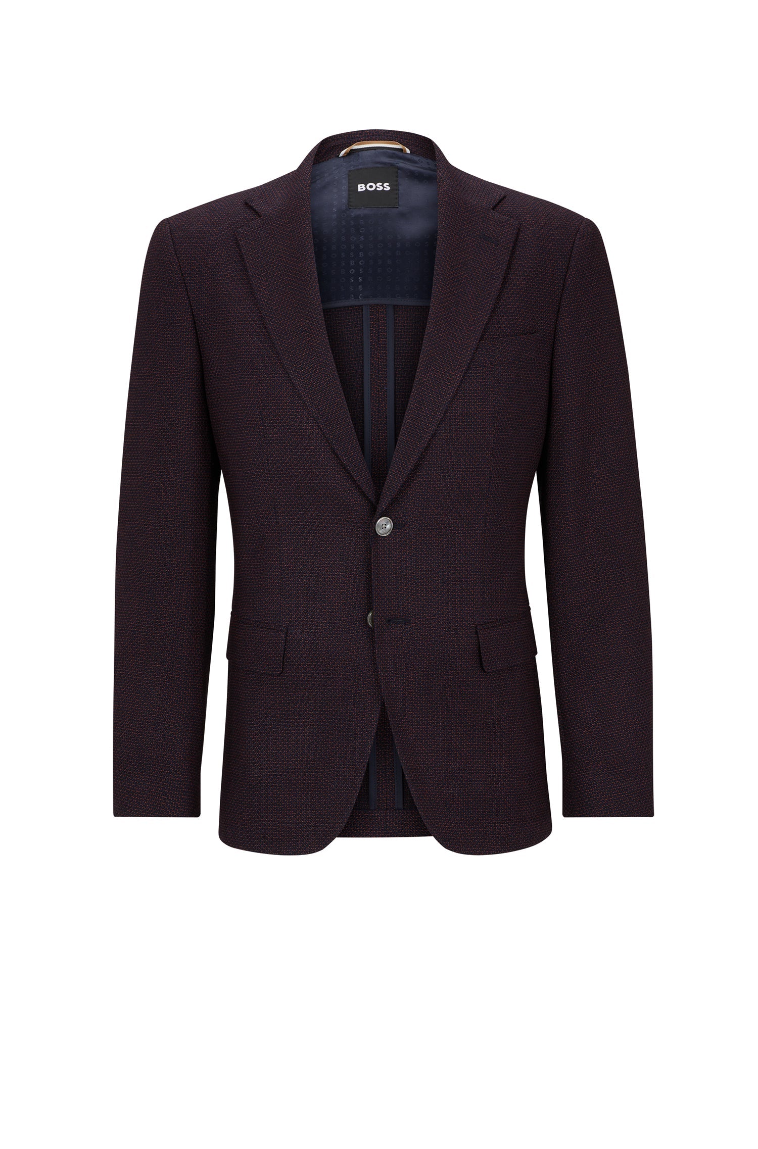 DARK RED // BLAZERS H-HUTSON-ELBOW-233